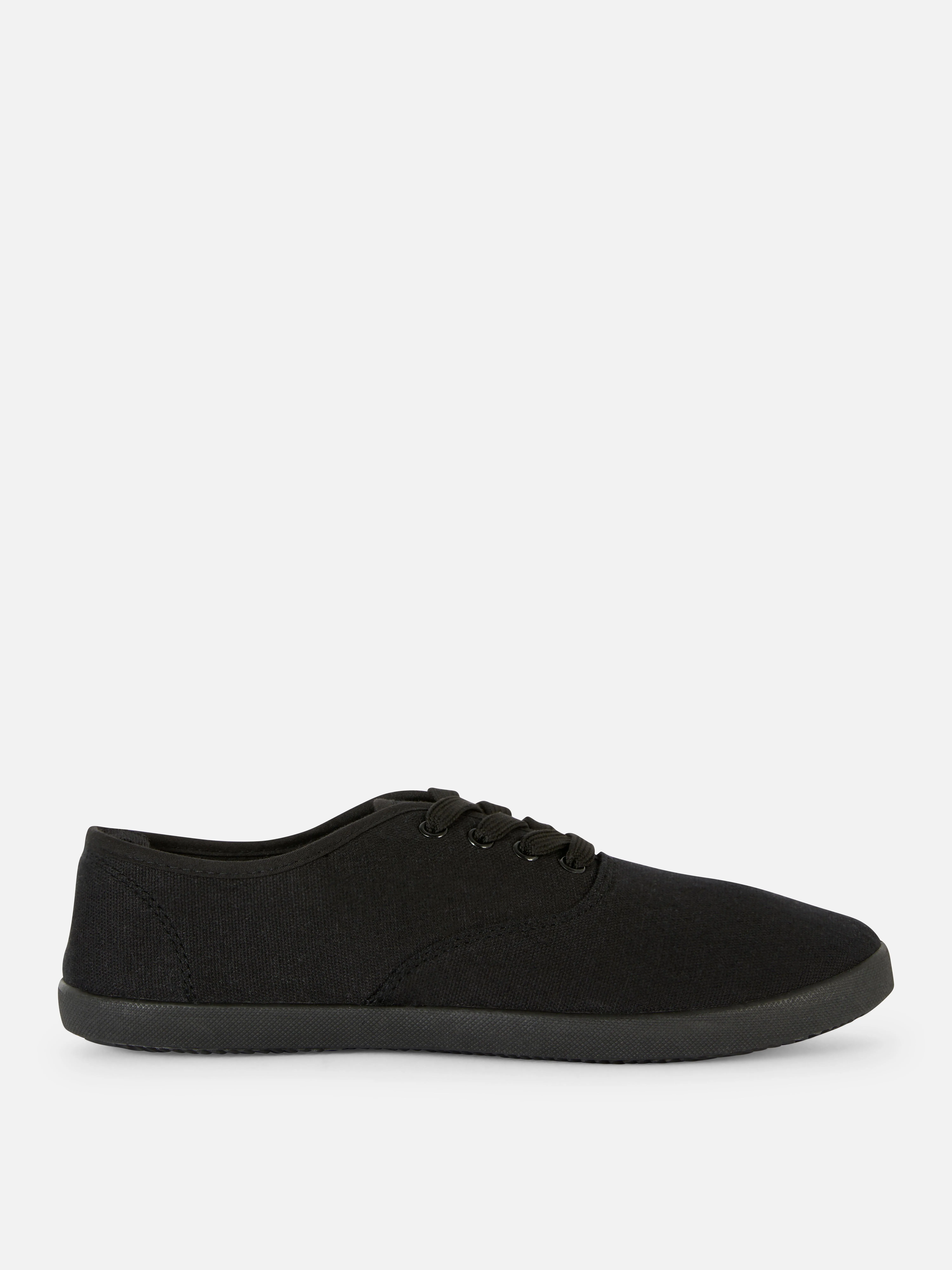 Deportivas de lona con cordones