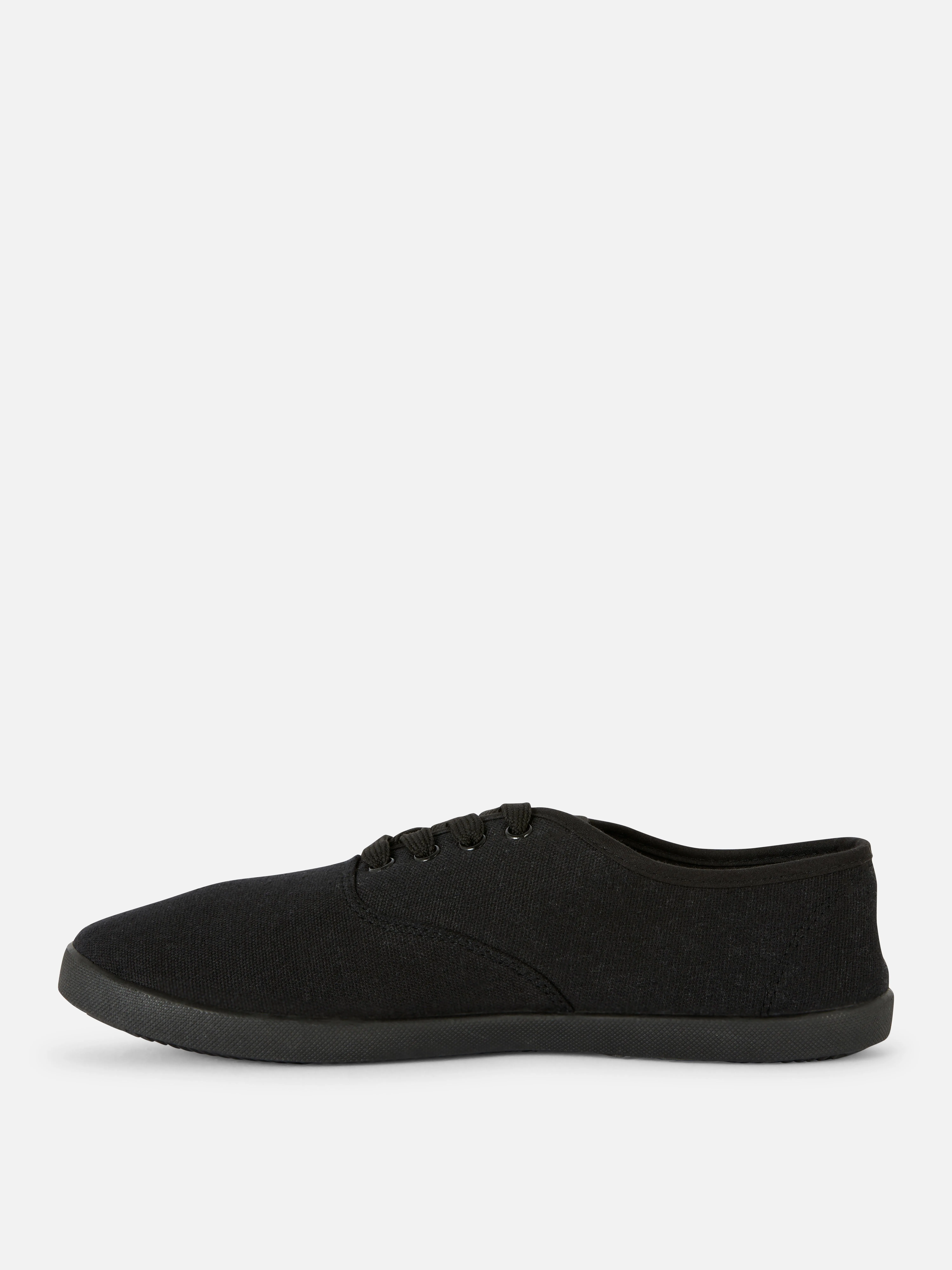 Deportivas de lona con cordones