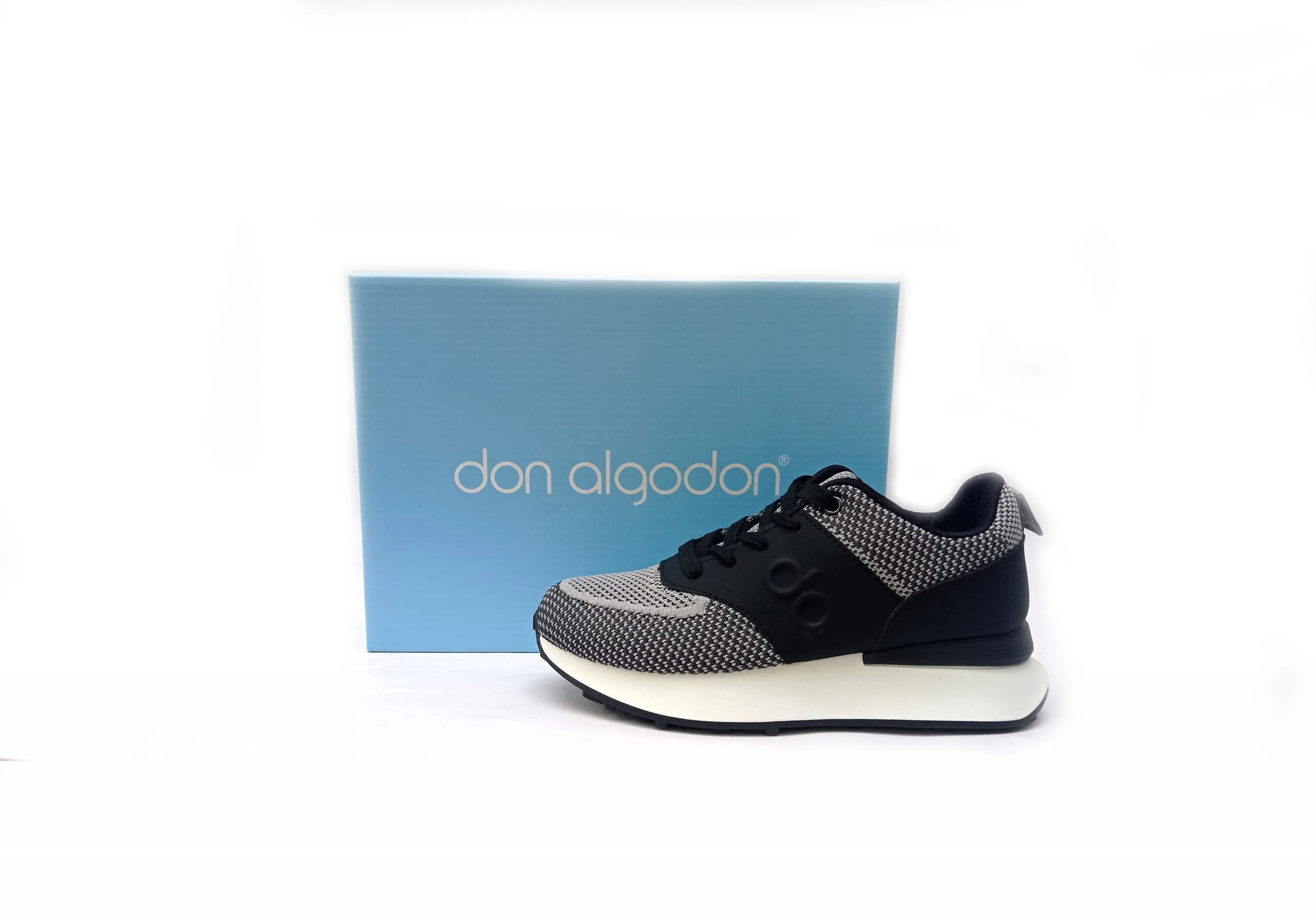 Deportivas mujer DON ALGODON neopreno negro combinado