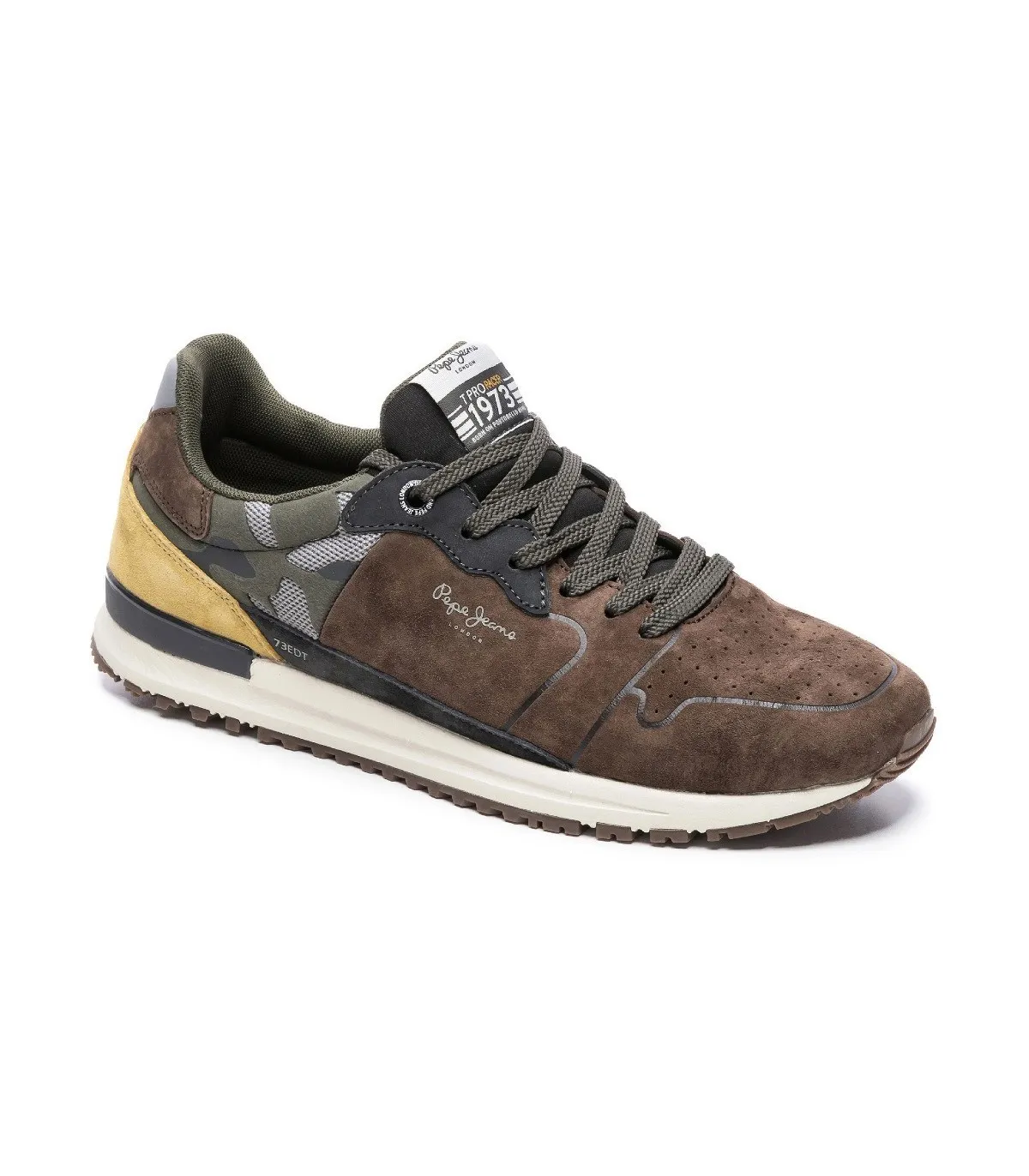 Deportivo de cordones estilo militar