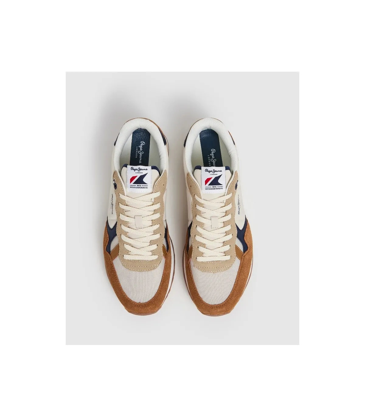 Deportivo hombre beige y cuero Pepe Jeans