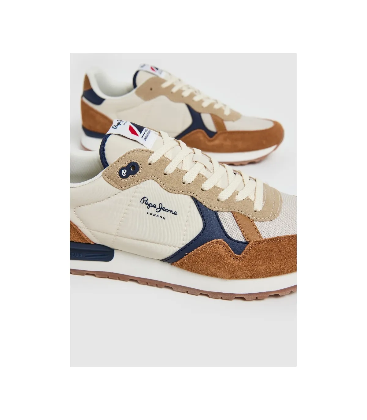 Deportivo hombre beige y cuero Pepe Jeans