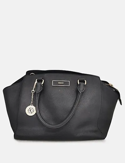 DKNY Bolso negro encerado