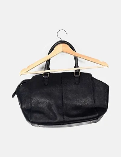 DKNY Bolso negro encerado