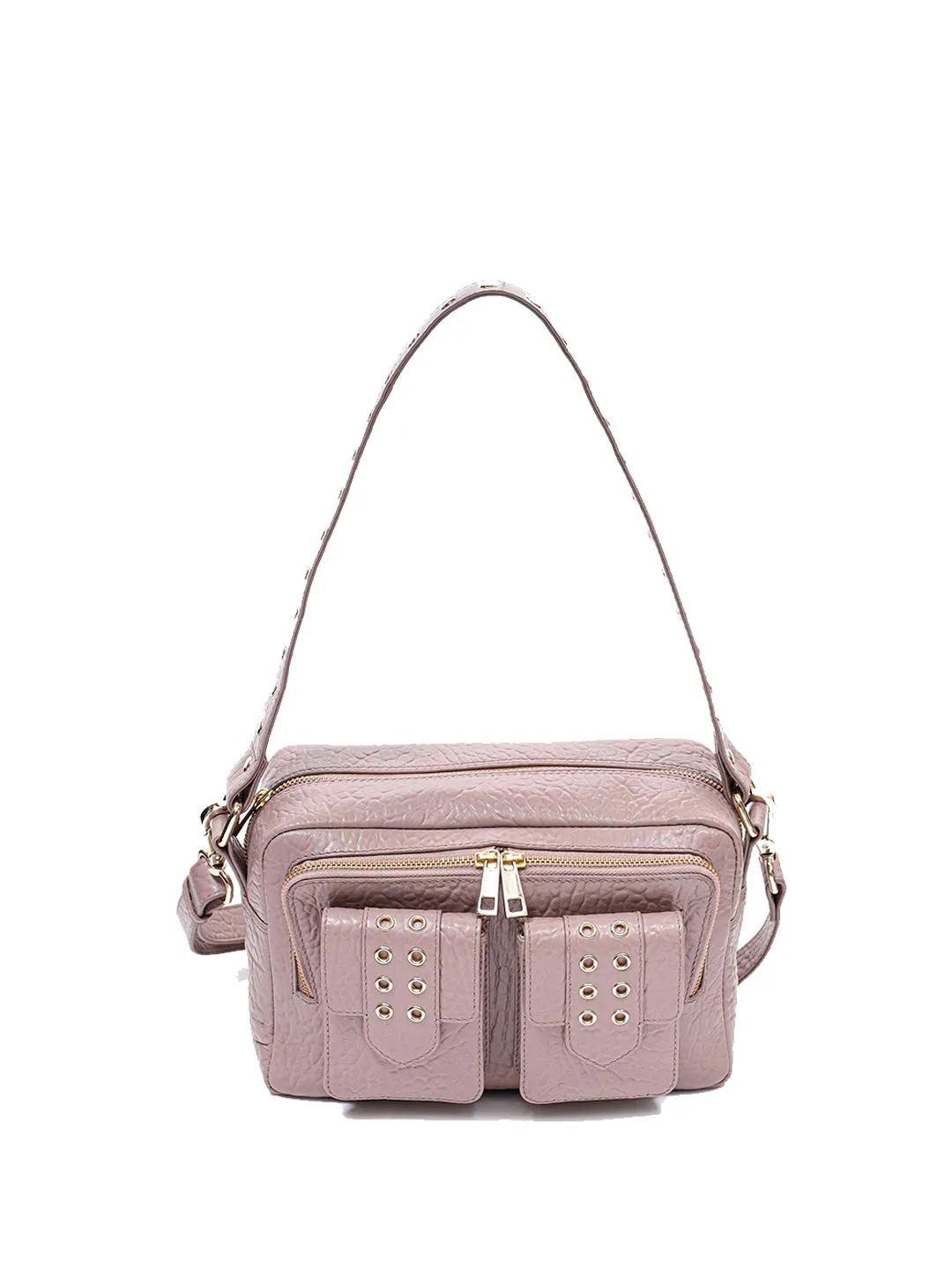 Ellie Eyelet New Zealand taupe w. gold