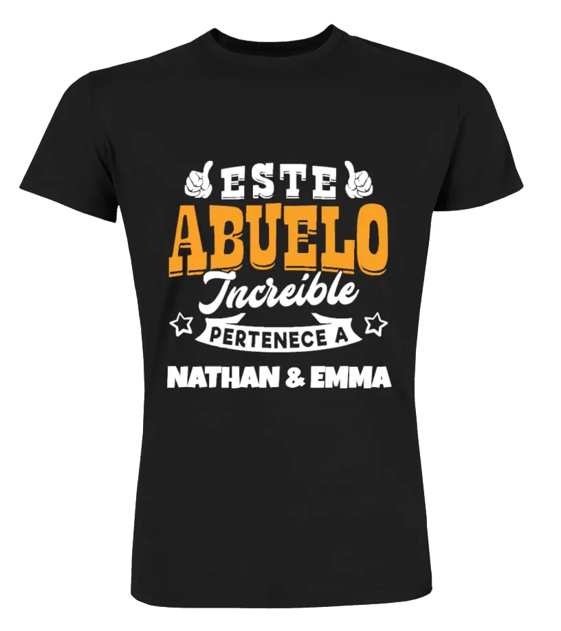 Este abuelo increíble pertence a Nathan & Emma Camisetas Cuello Redondo Premium Unisex