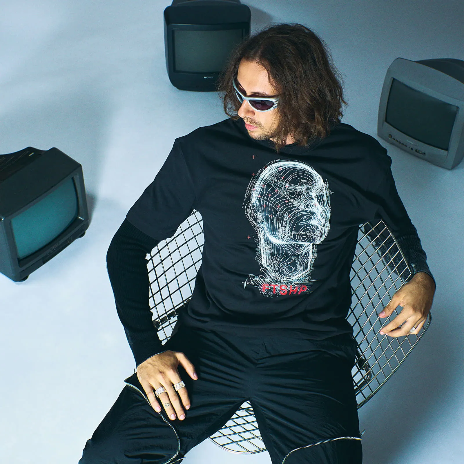 FOOTSHOP FTSHP HEADLESS TSHIRT UNISEX BLACK XS