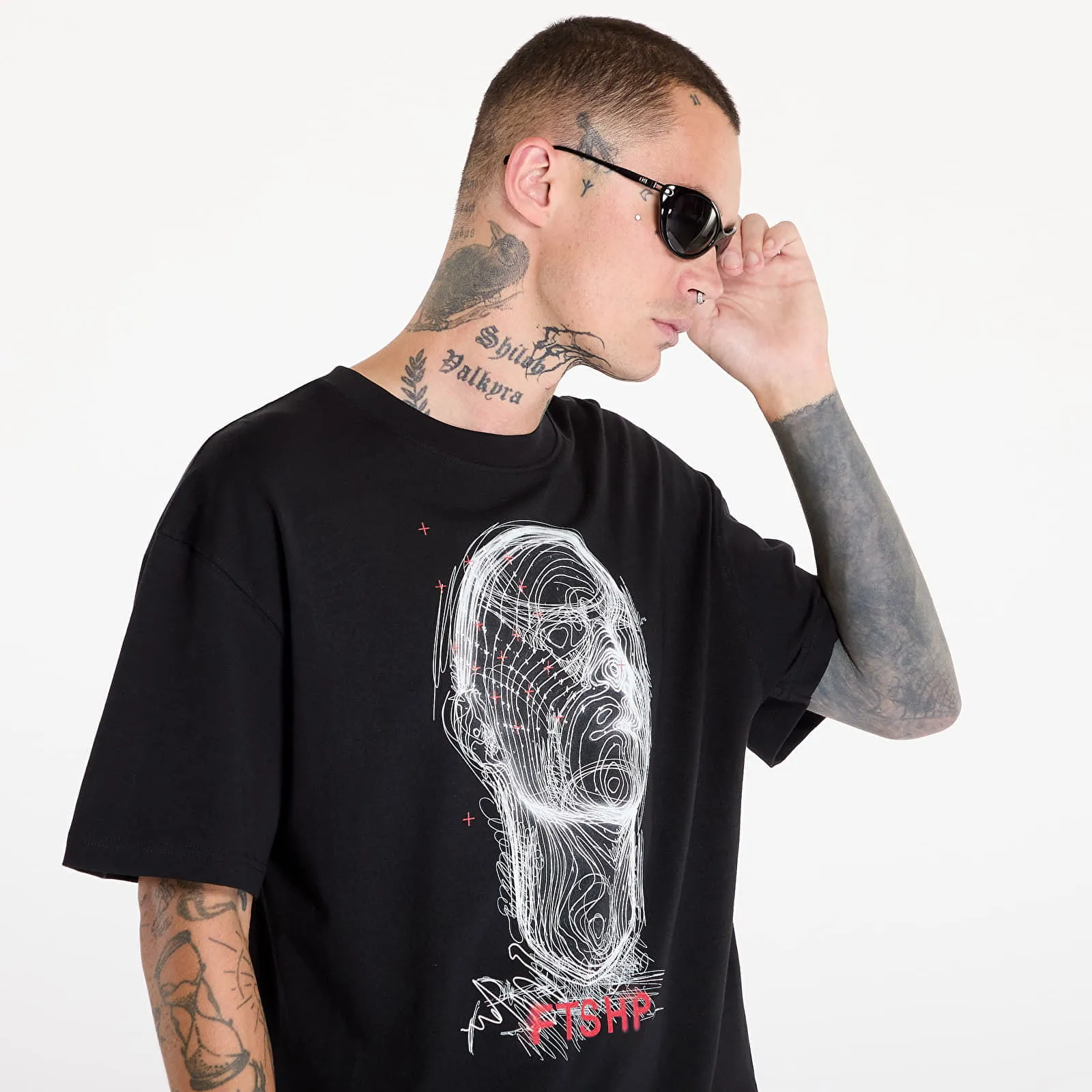 FOOTSHOP FTSHP HEADLESS TSHIRT UNISEX BLACK XS