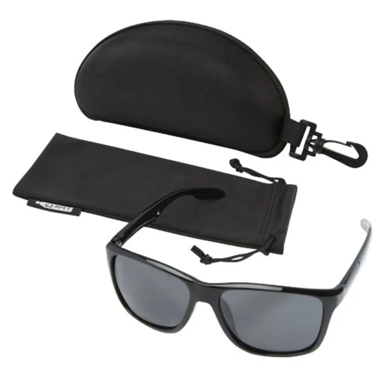 Gafas de sol deportivas polarizadas en estuche de plástico reciclado 'Eiger'