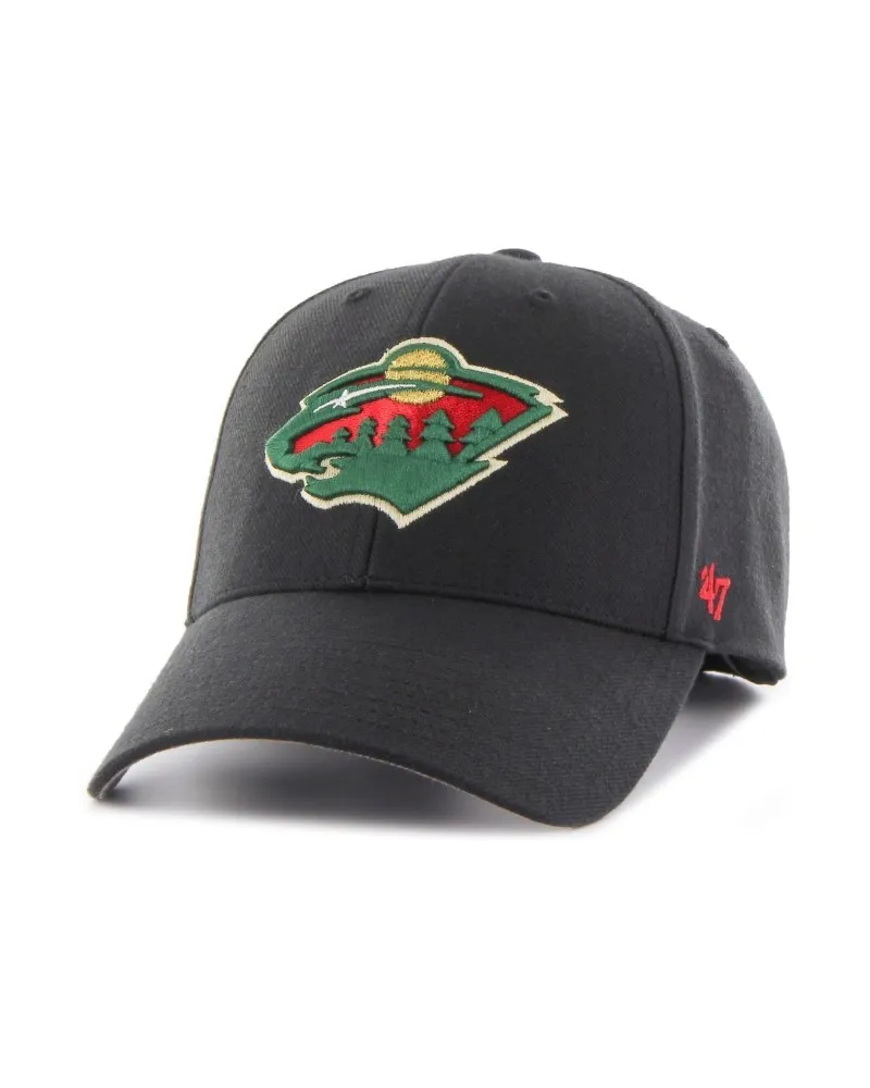 Gorra 47 brand negra minessota wold mvp cap