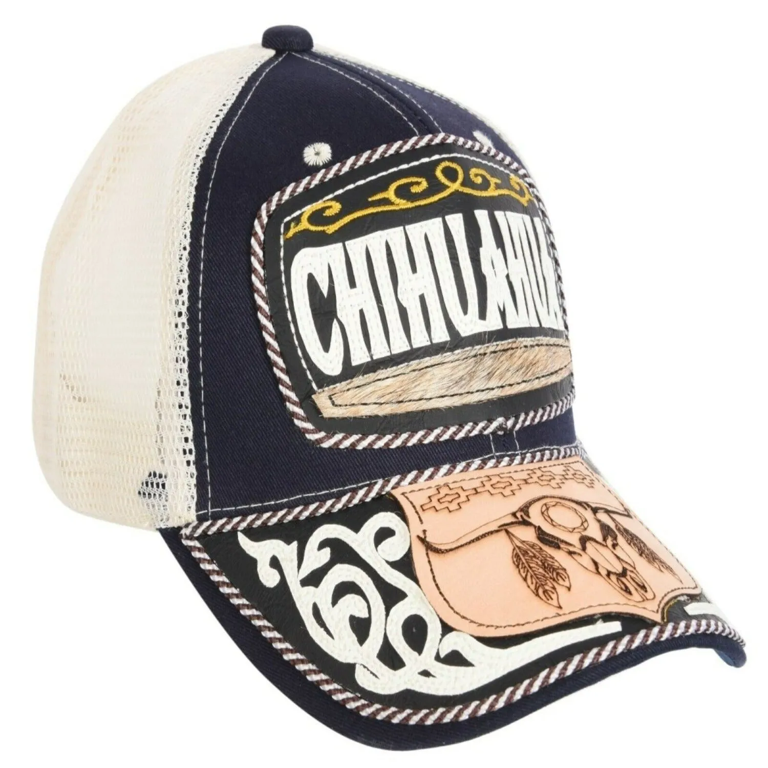 GORRA ARTESANAL CON BORDADO DEL ESTADO DE CHIHUAHUA  IMP71321