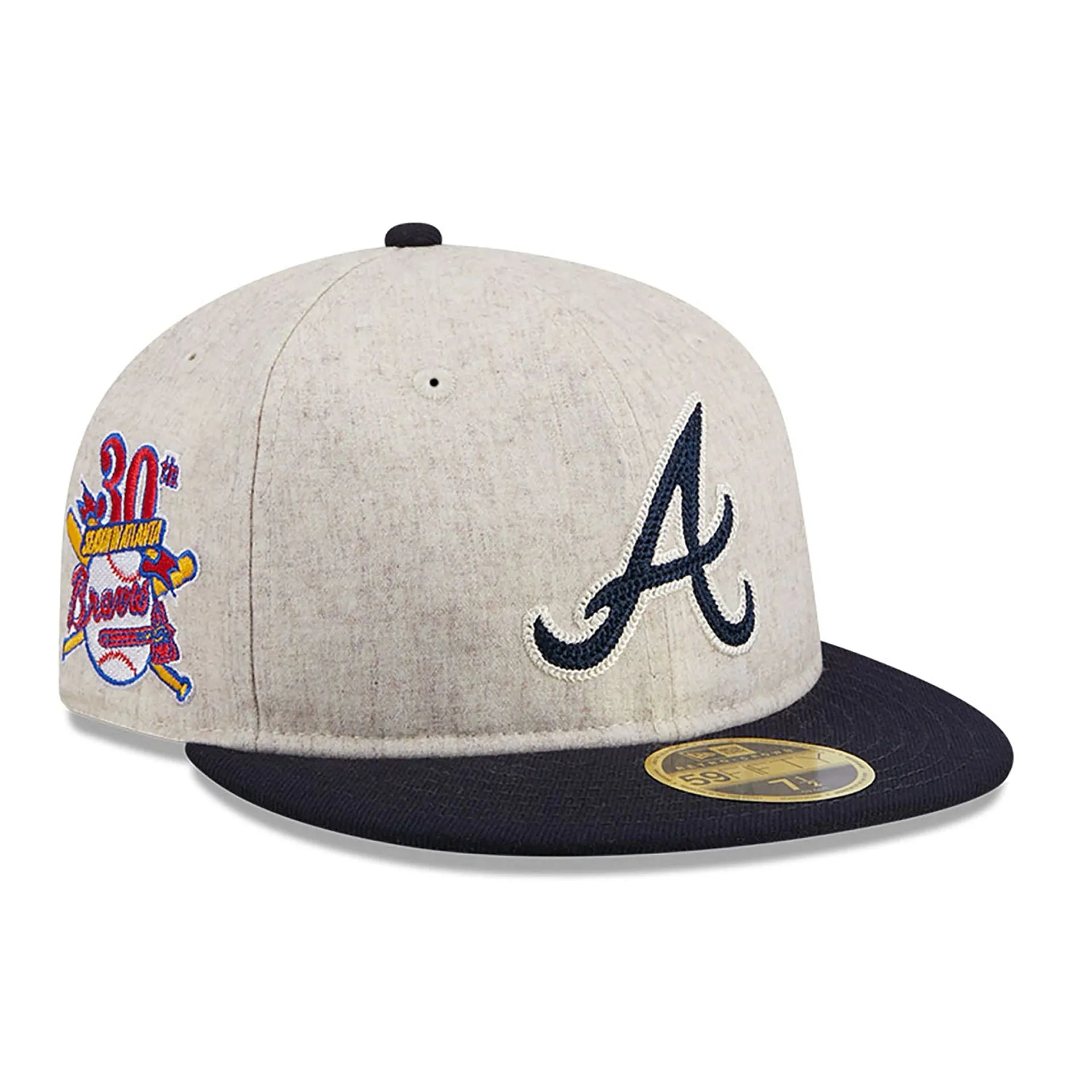Gorra Atlanta Braves Melton Wool Retro Crown 59FIFTY Fitted