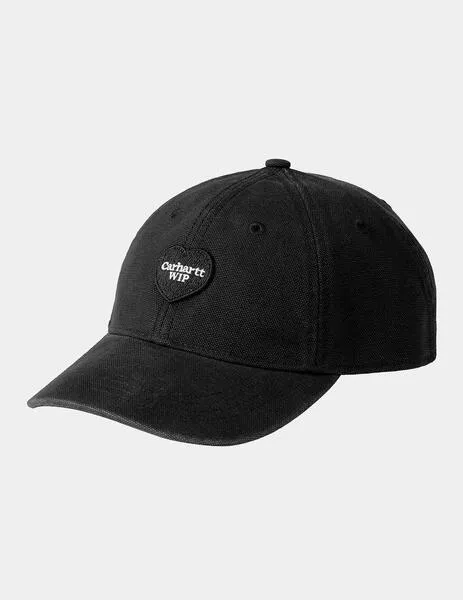 GORRA CARHARTT HEART PATCH  BLACK