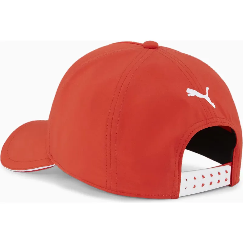 Gorra curva roja snapback BB de Formula 1 de Puma