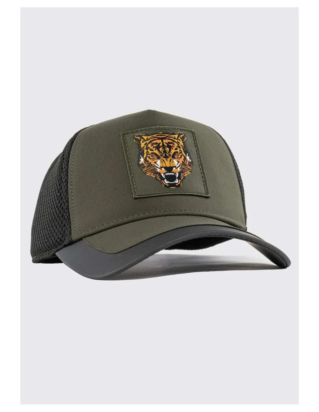 Gorra de béisbol de popelina con estampado de tigre de Antony Morato
