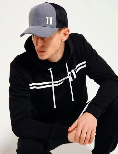 GORRA ELEVEN PIGMENT DYE TRUCKER   MID BLUE WASH