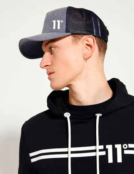 GORRA ELEVEN PIGMENT DYE TRUCKER   MID BLUE WASH