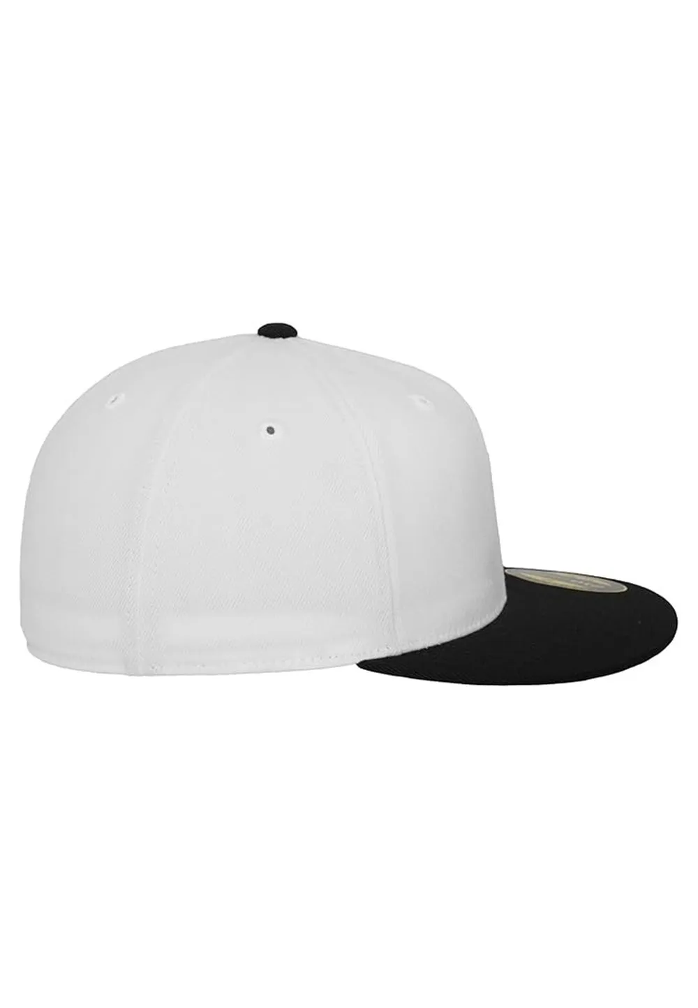 GORRA FLEXFIT BLANCA/NEGRA PREMIUM 210 FITTED 2TONE CAP