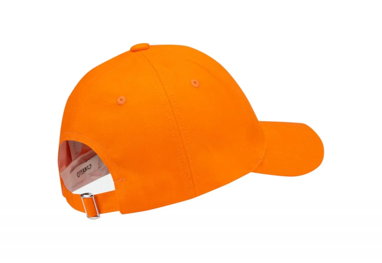 Gorra Naranja Ajustable Logo Frontal