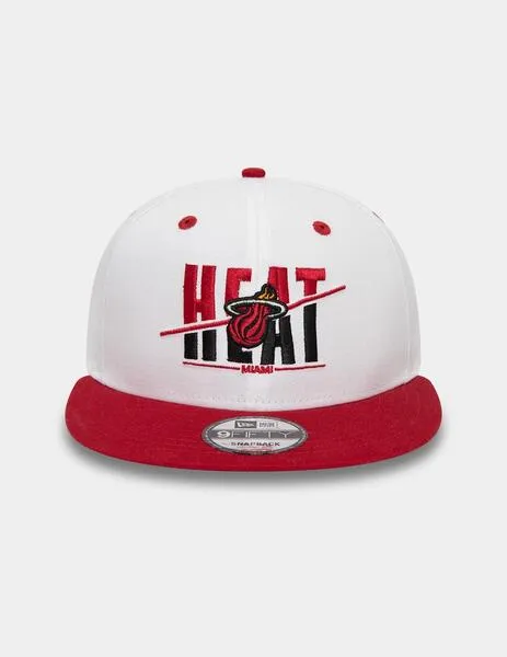 GORRA NEW ERA 950 WHITE CROWN MIAMI HEAT  WHITE/SCARLET