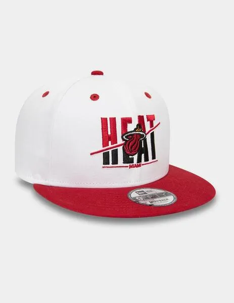GORRA NEW ERA 950 WHITE CROWN MIAMI HEAT  WHITE/SCARLET