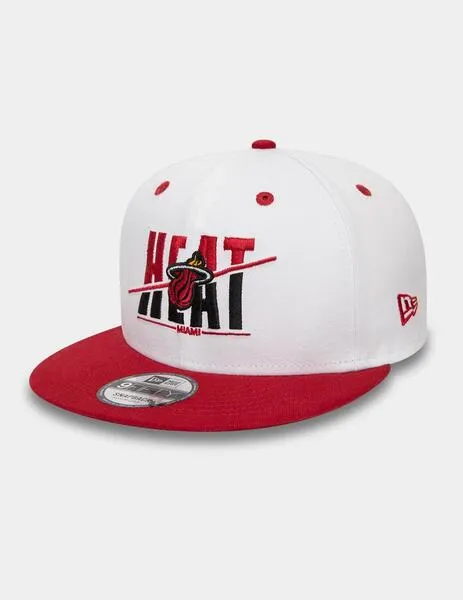 GORRA NEW ERA 950 WHITE CROWN MIAMI HEAT  WHITE/SCARLET