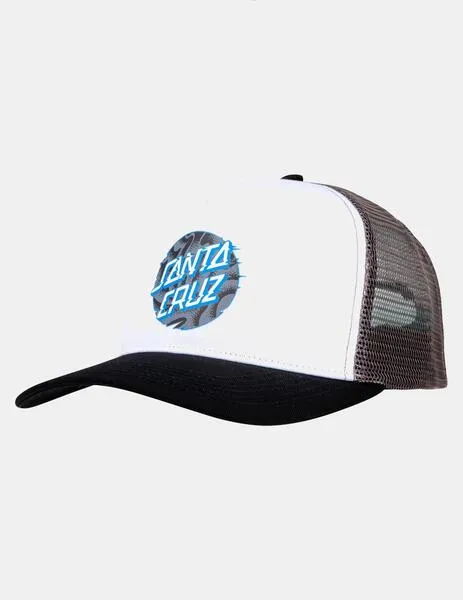 GORRA SANTA CRUZ VIVID SLICK DOT MESHBACK  WHITE/GREY