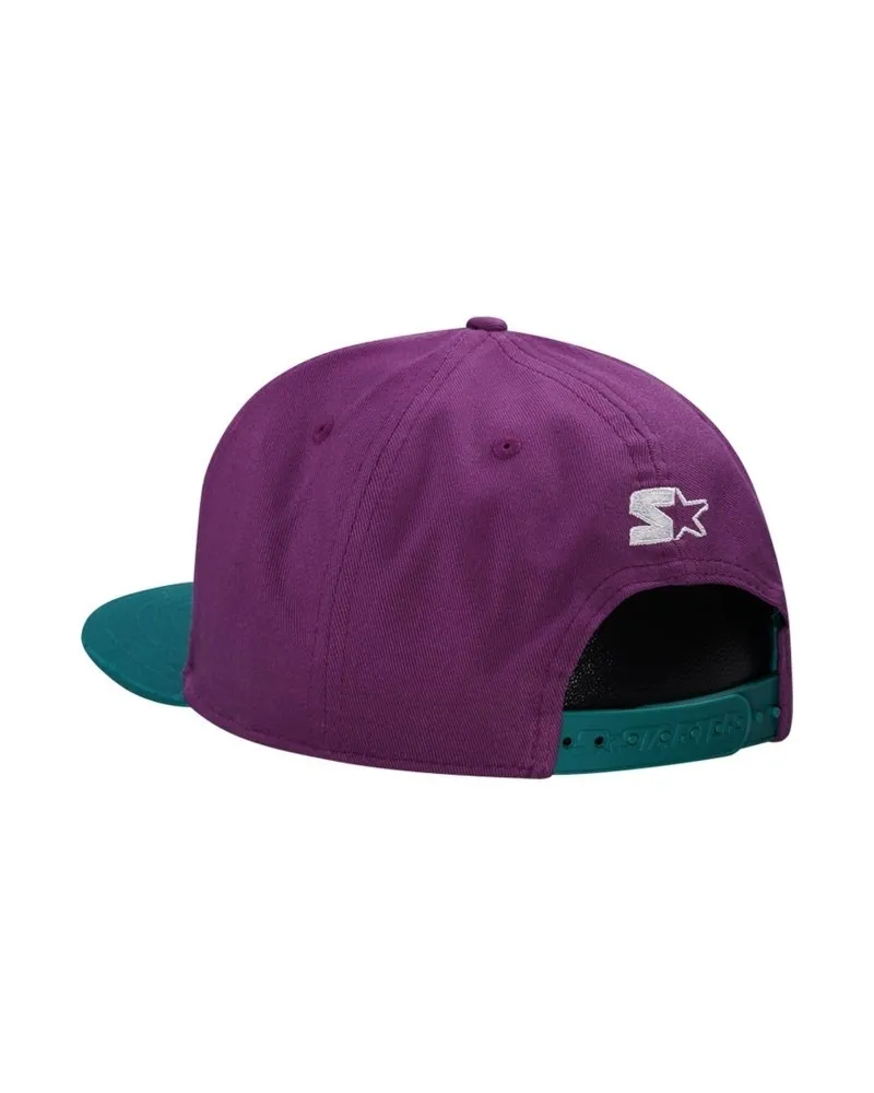 Gorra starter morada anaheim ducks faceoff cap