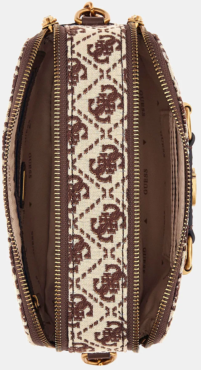 Guess Izzy Bolso para cámara con logo 4G en sintético para mujer en marrón multi