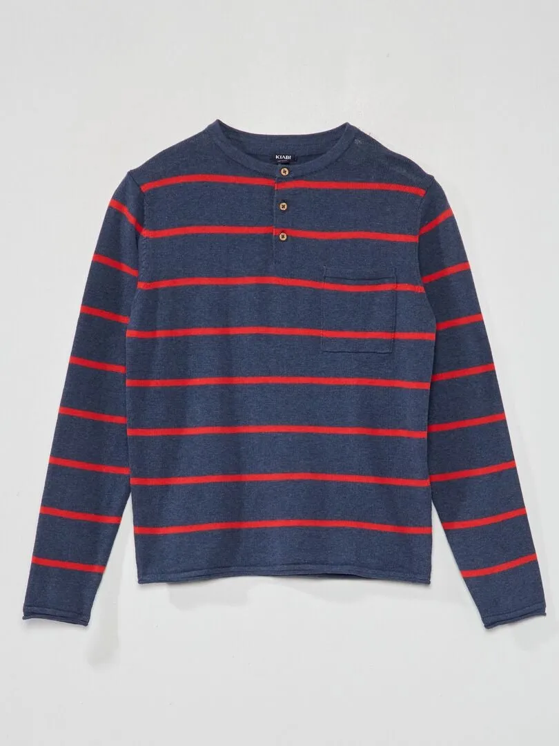 JERSEY LIGERO DE CUELLO PANADERO  ROJO