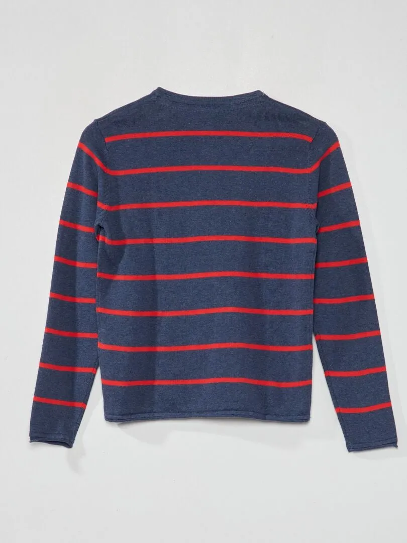 JERSEY LIGERO DE CUELLO PANADERO  ROJO