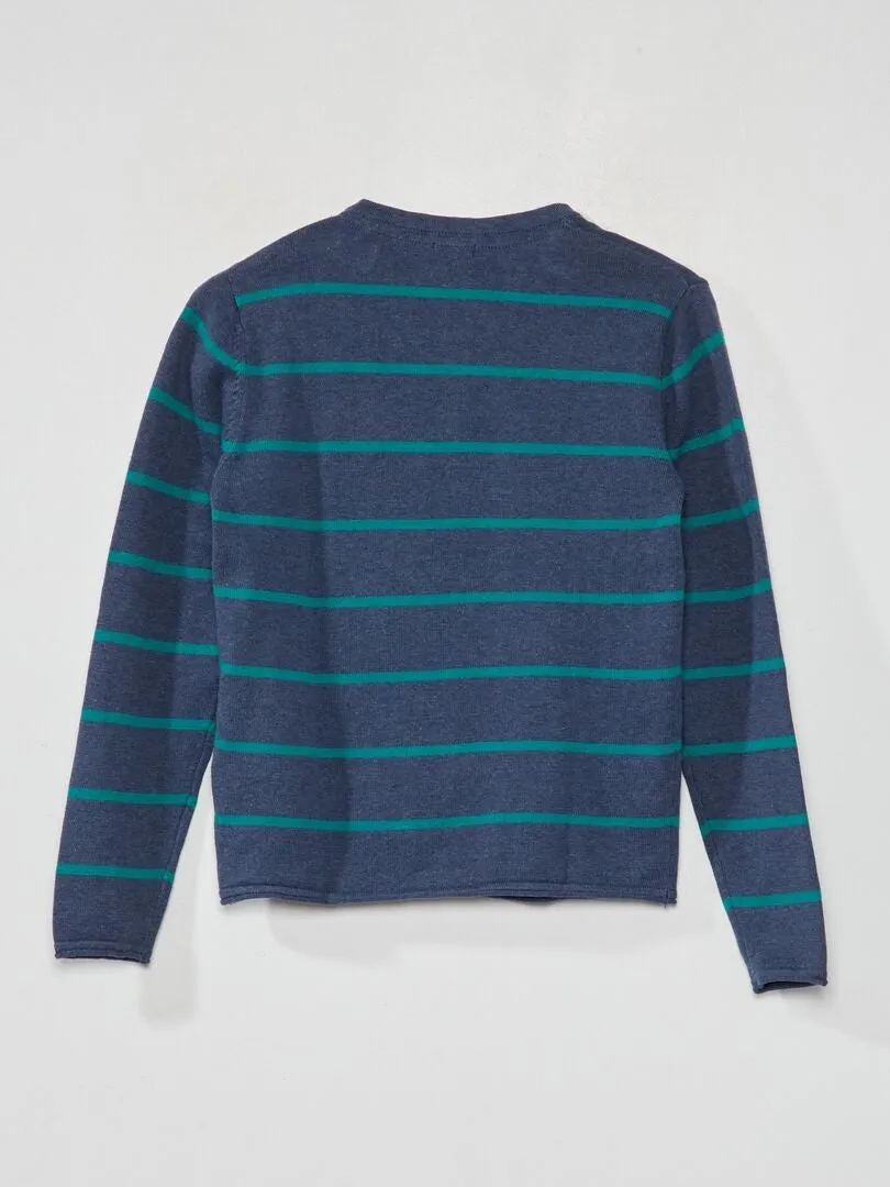 JERSEY LIGERO DE CUELLO PANADERO  VERDE