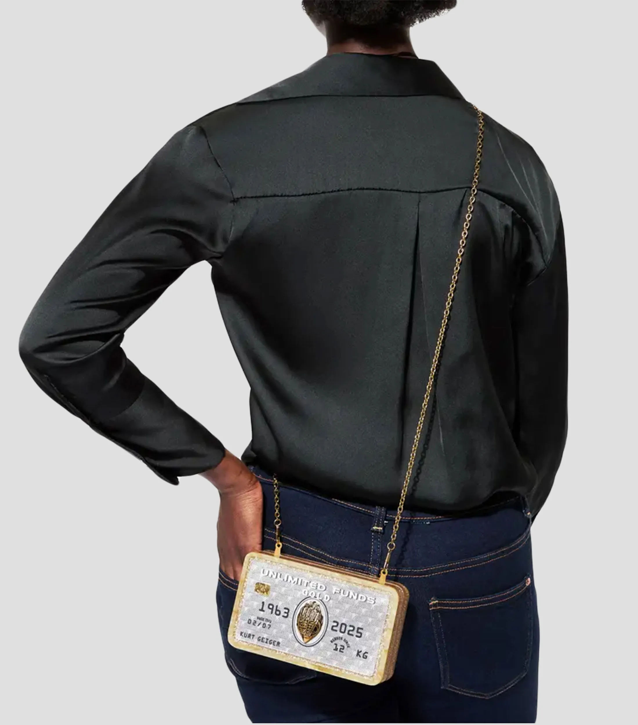 Kurt Geiger Bolso Clutch Tarjeta de Crédito Mujer