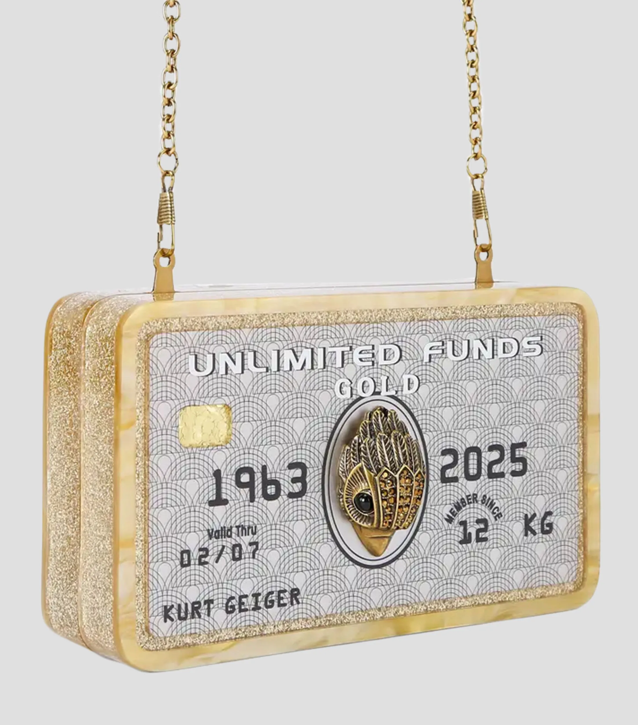 Kurt Geiger Bolso Clutch Tarjeta de Crédito Mujer