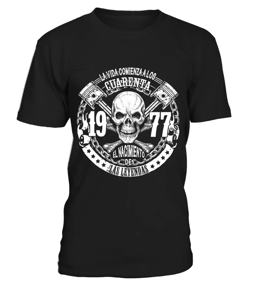 La vida comienza a los cuarenta 1977, el nacimiento de las leyendas Camiseta cuello redondo Unisex
