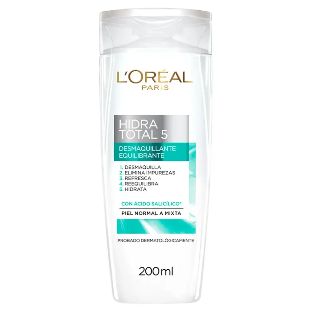 Leche desmaquillante equilibrante hidratotal 200ml