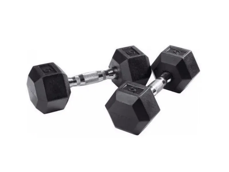 MANCUERNAS PESAS HEXAGONAL GOMA  ENGOMADA 20KG CPD45