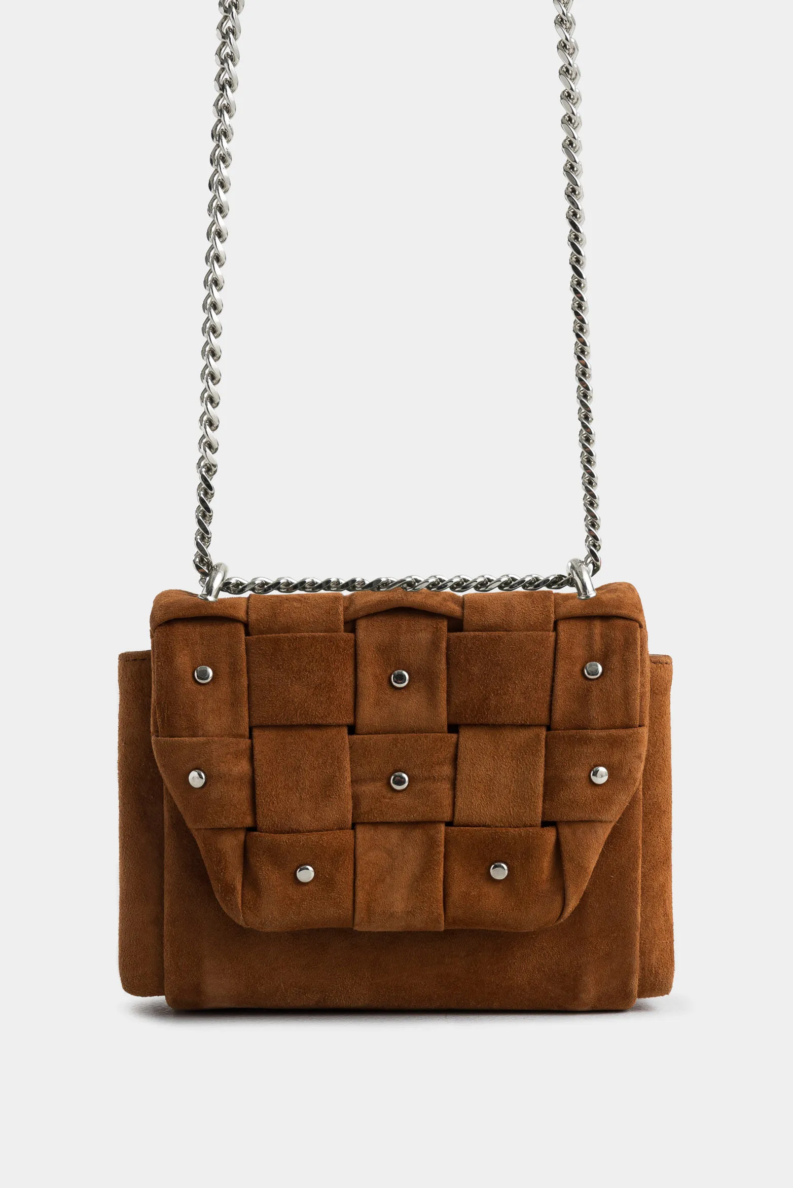 Manos libres mini lili de cuero gamuza para mujer taches decorativos