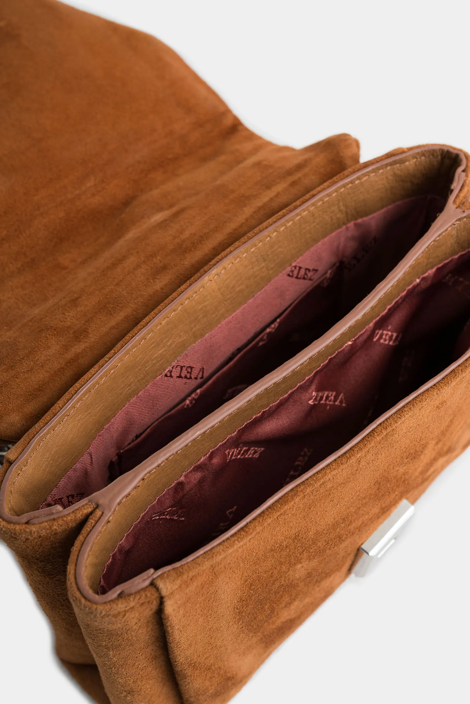 Manos libres mini lili de cuero gamuza para mujer taches decorativos