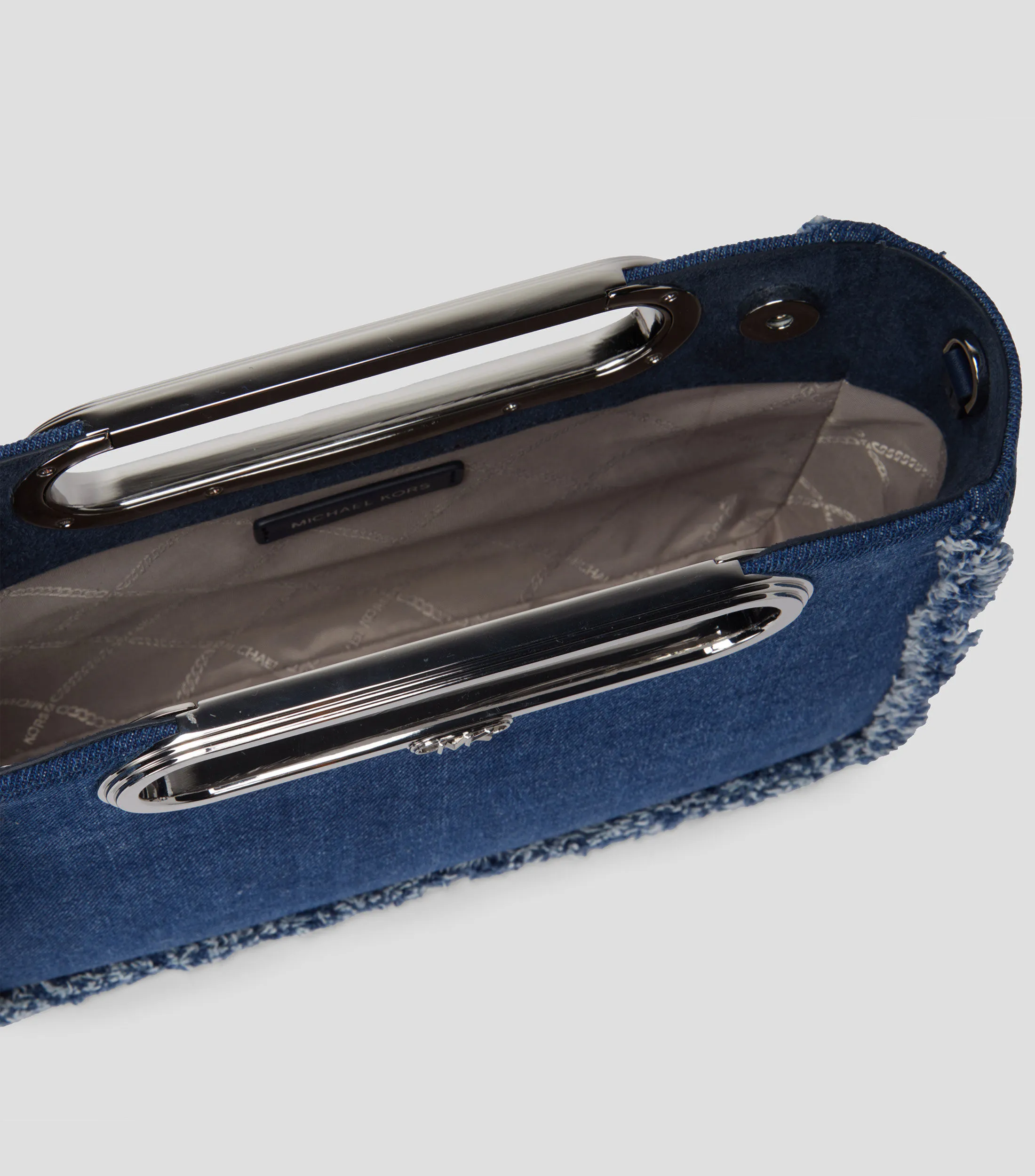 Michael Kors Bolso clutch Azul texturizado Mujer