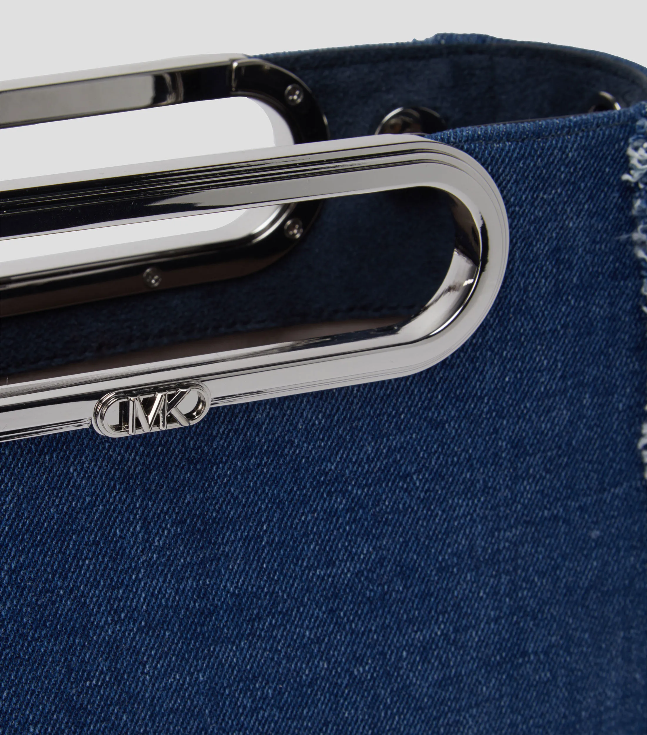 Michael Kors Bolso clutch Azul texturizado Mujer