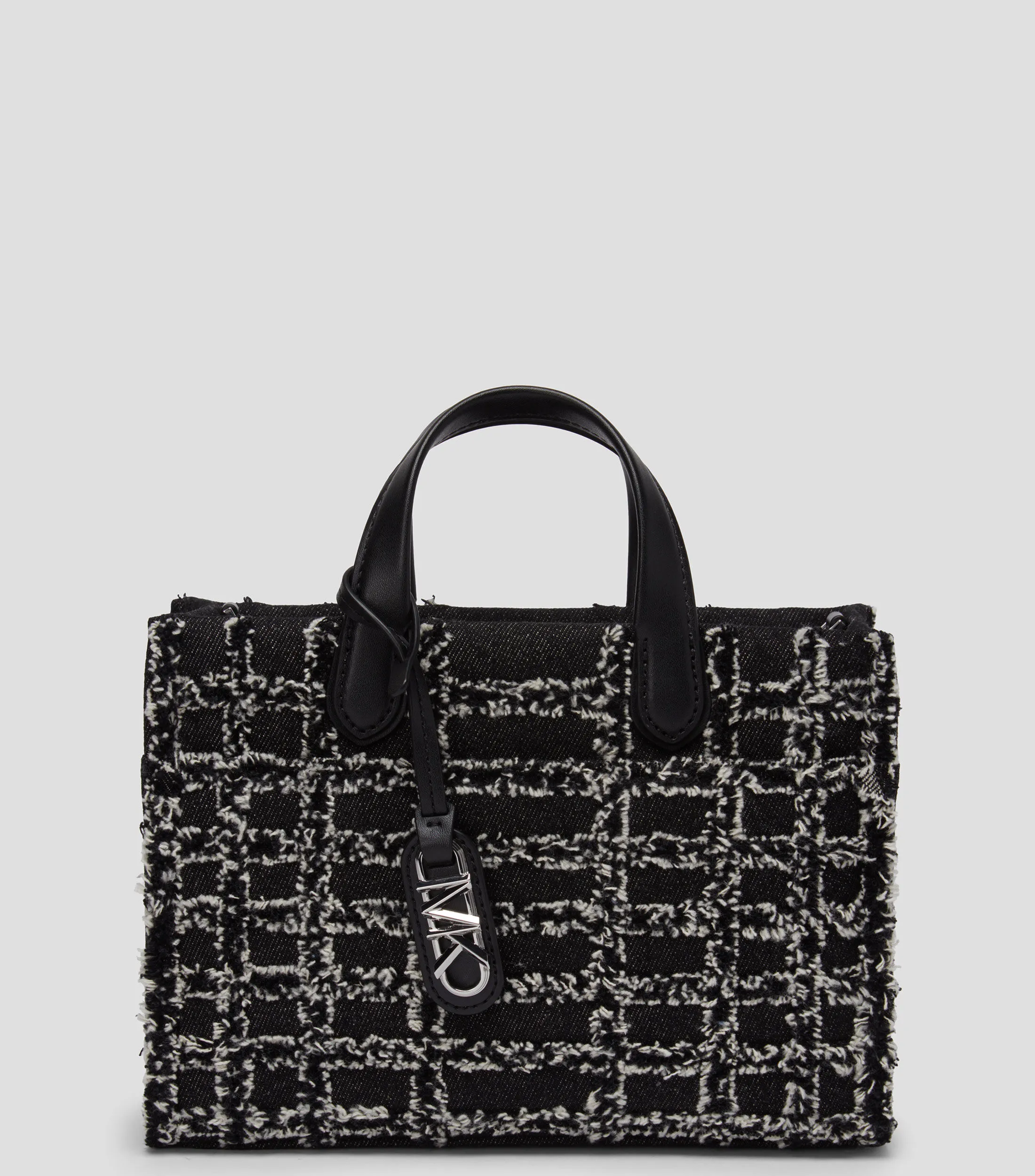 Michael Kors Bolso crossbody Negro con tweed Mujer