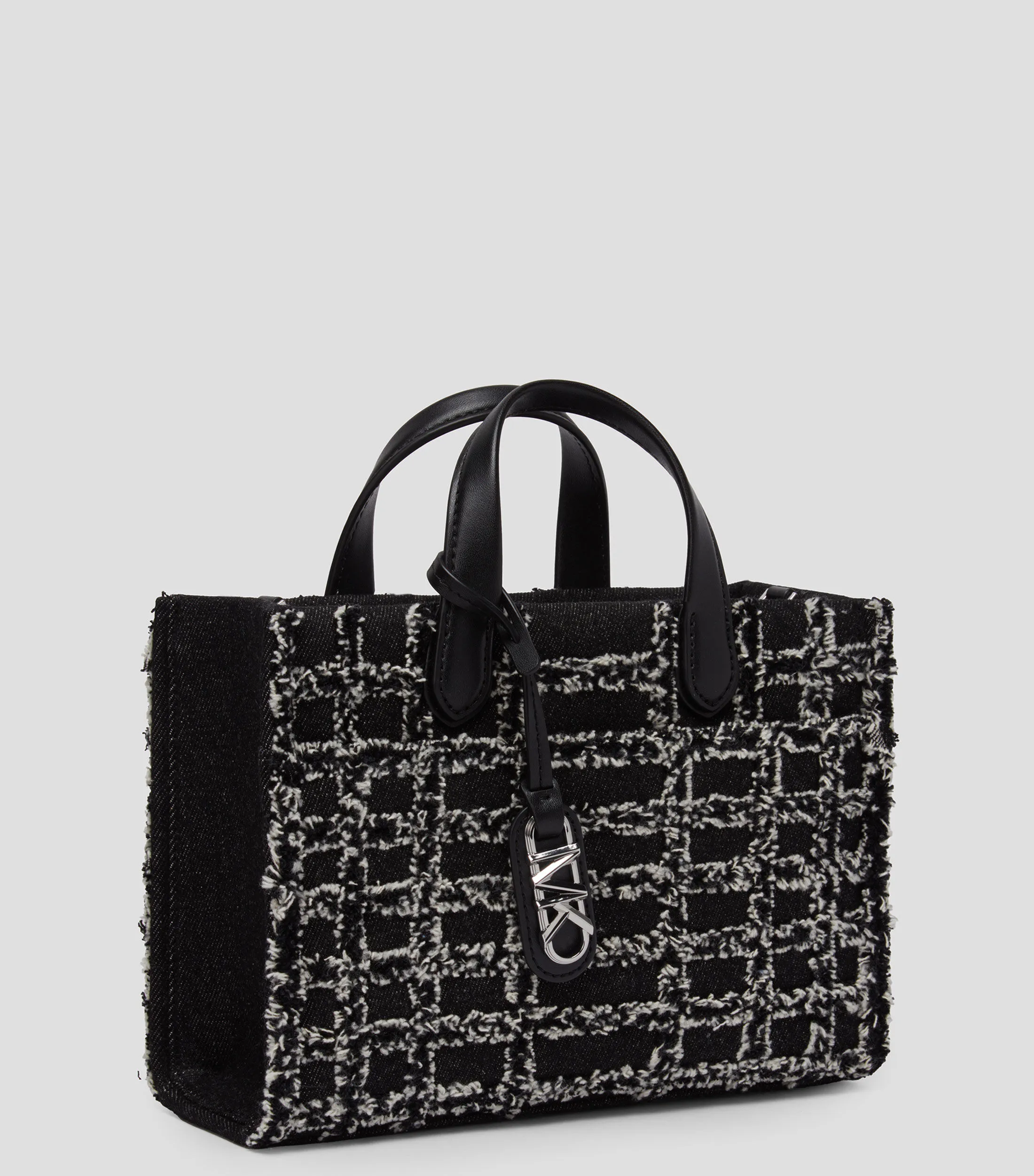 Michael Kors Bolso crossbody Negro con tweed Mujer