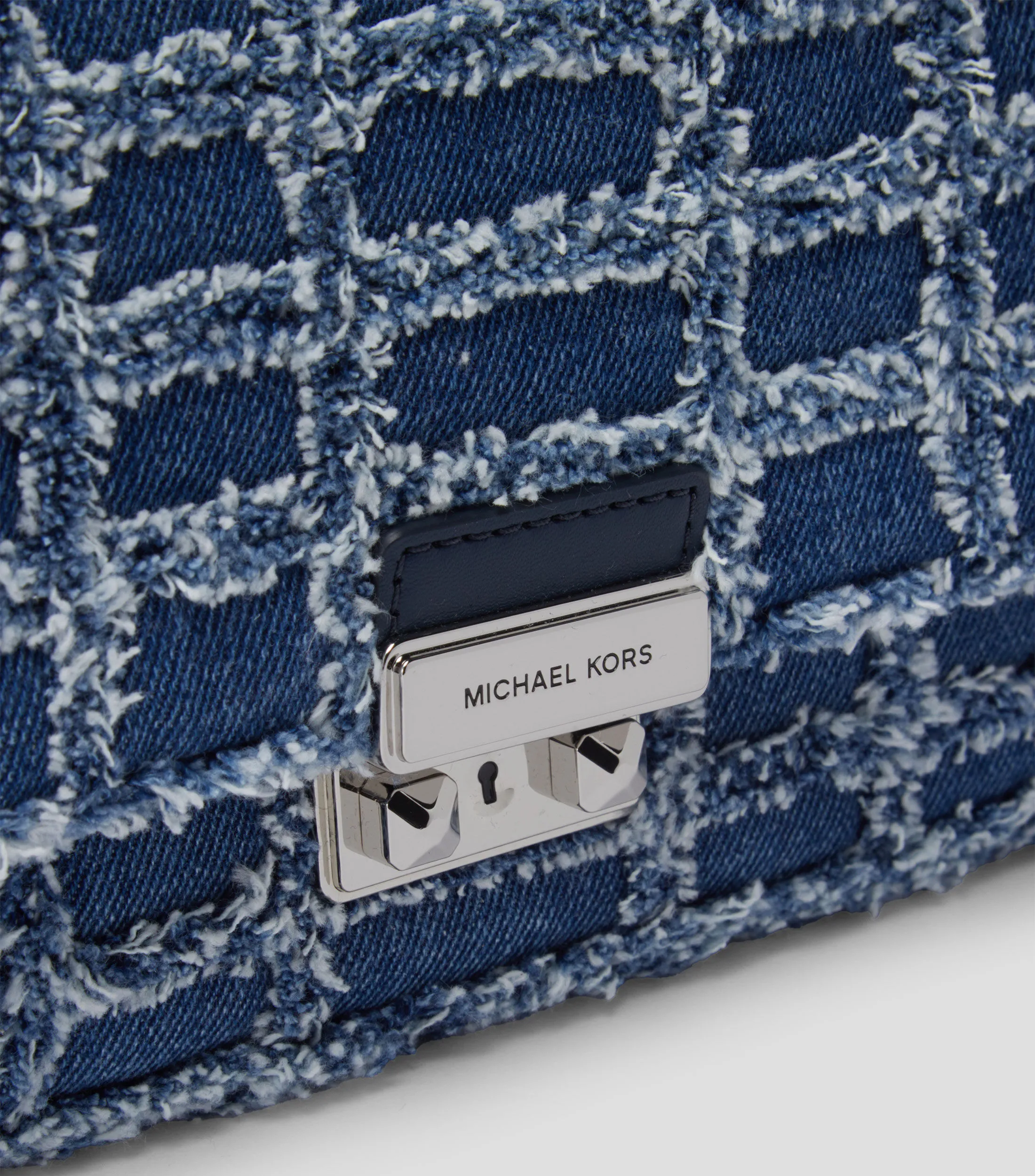 Michael Kors Bolso shoulder Azul texturizado Mujer