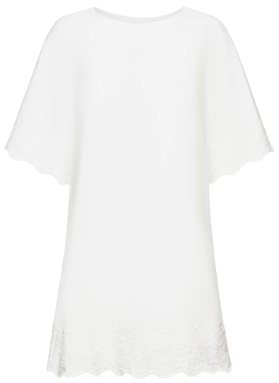 MINIVESTIDO BORDADO DE MANGA ACAMPANADA MUJER ESPRIT