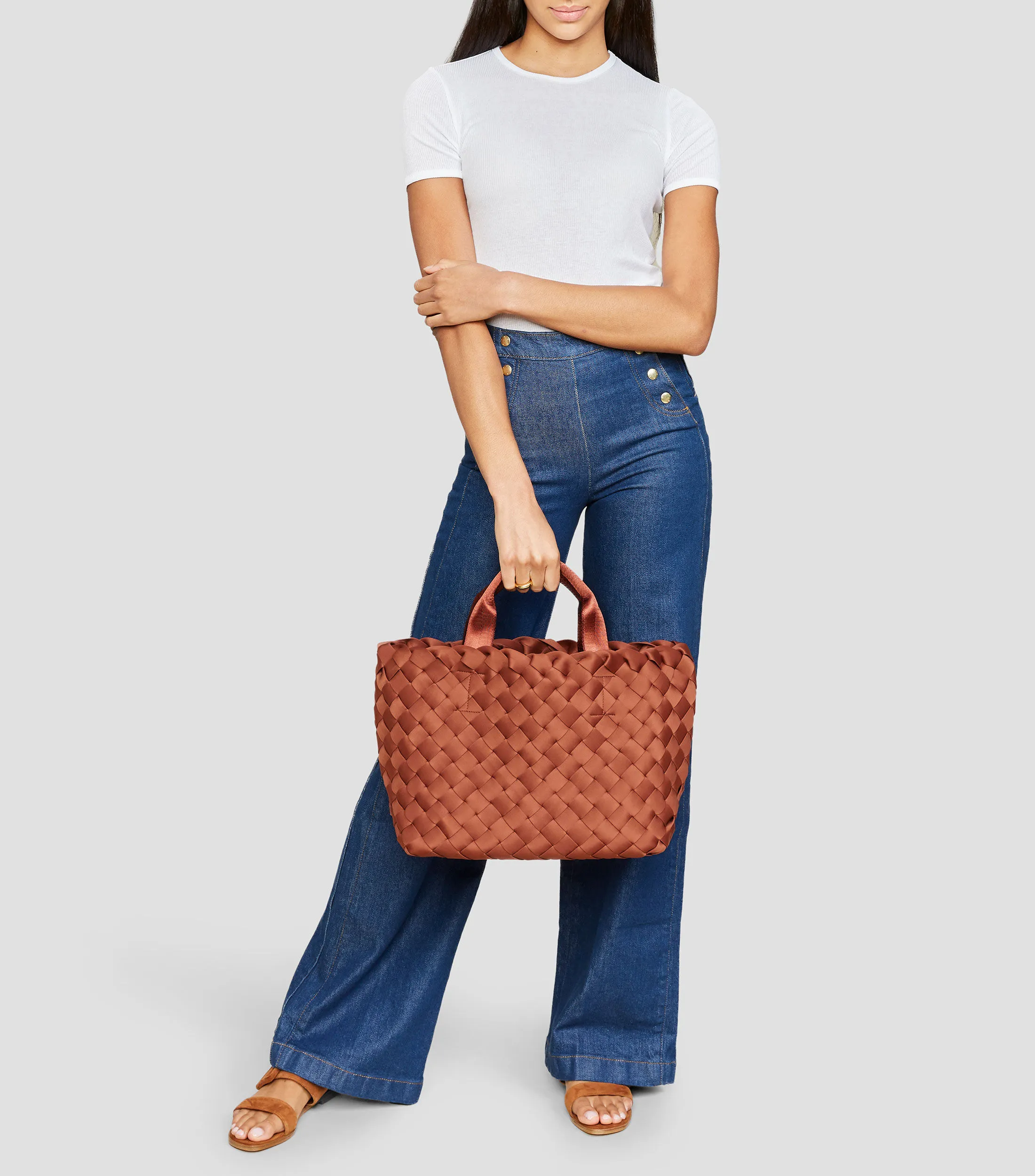 NAGHEDI Bolso Tote Tangier entrelazado Mujer