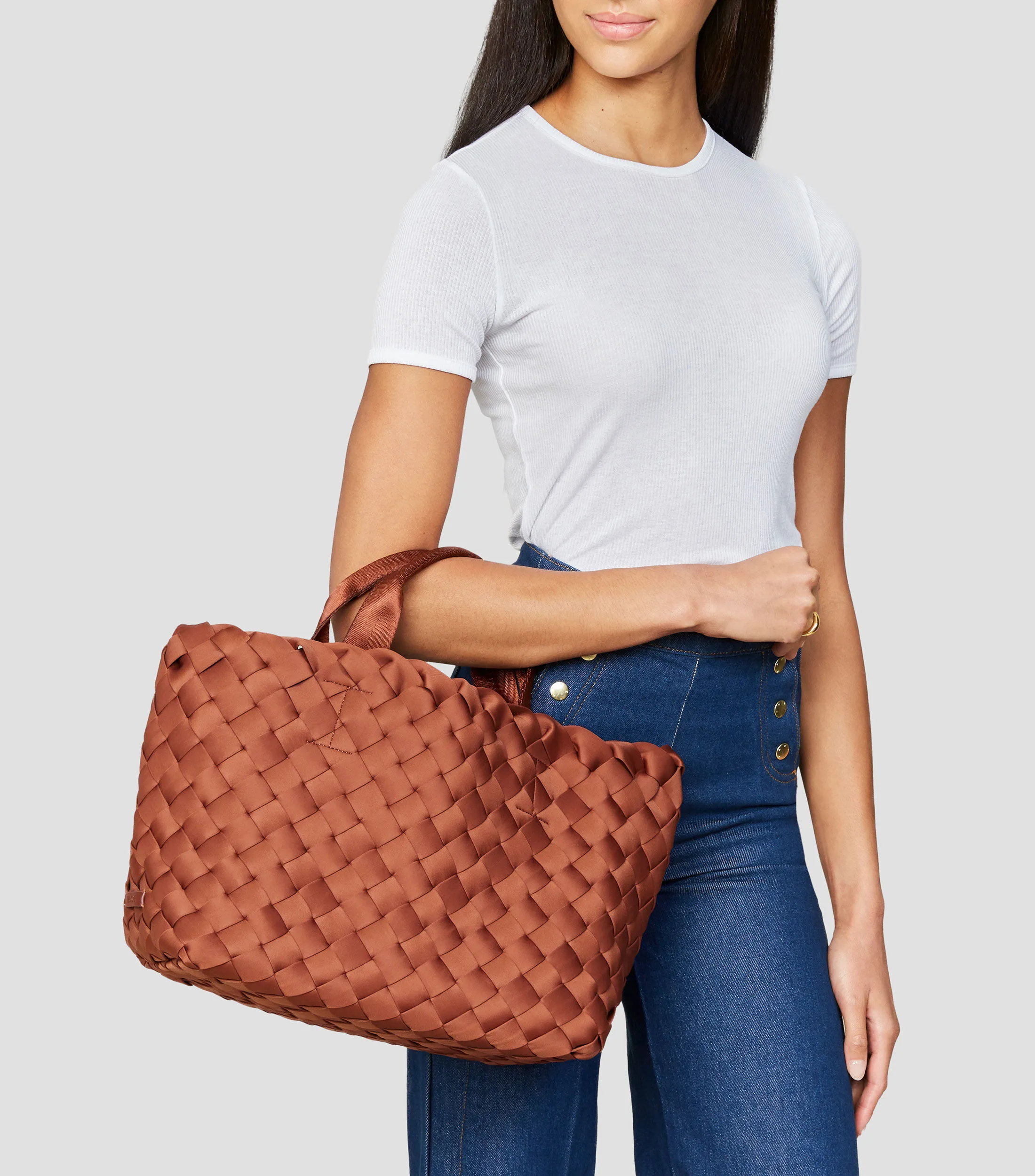 NAGHEDI Bolso Tote Tangier entrelazado Mujer