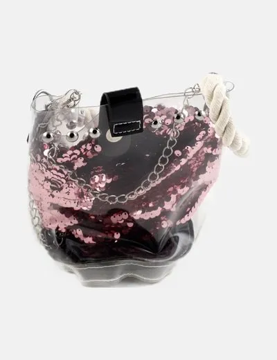 NoName Bolso transparente lentejuelas