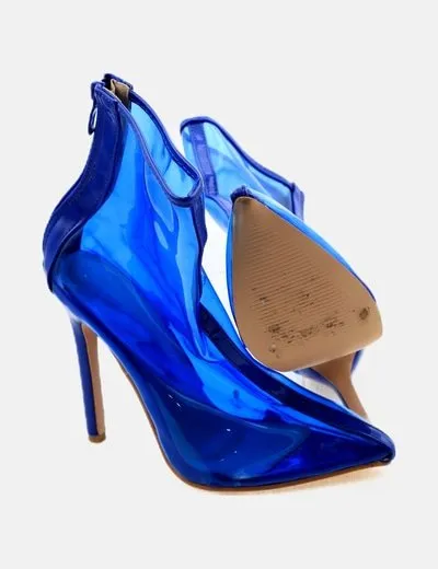 NoName Bota vinilo azul klein