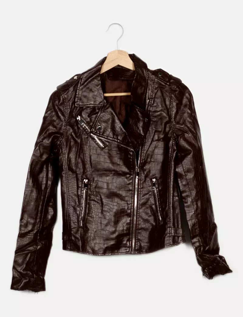 NoName Chaqueta biker Polipiel